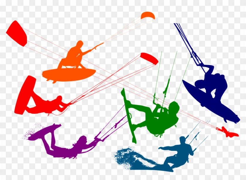 Enjoy A Magnificent Kiting Experience In Cape Town, - Kite Surfer Silhouette Png #863287