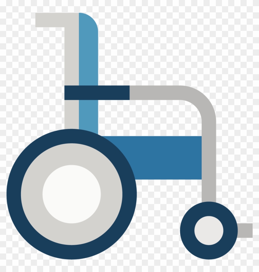Euclidean Vector Wheelchair Scalable Vector Graphics - Cadeira De Rodas Vetor Png #863338