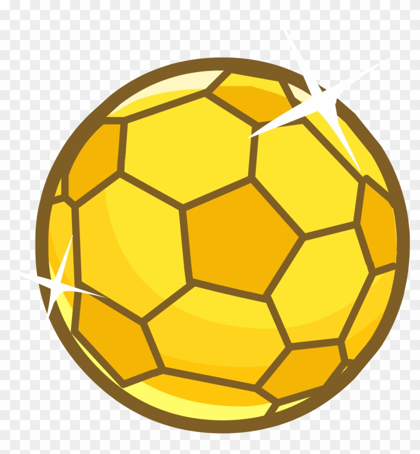 Golden Clipart Soccer Ball - Balon Dór Png #863435