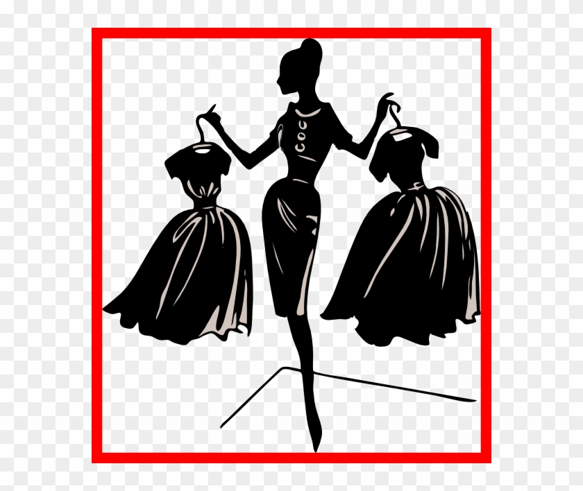 Clothing Clipart Clothing Fashion Clipart Shocking - Apollo's Products Fashion: Silhouette Of Lady Holding #863494