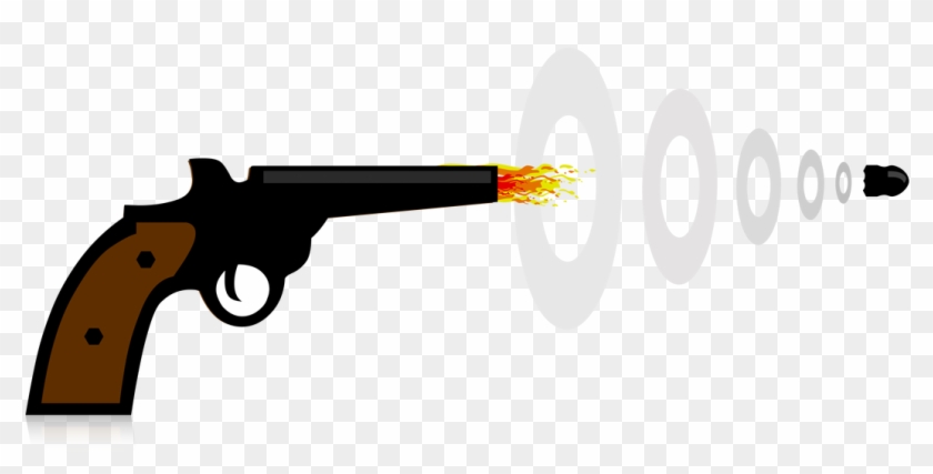 Conflict Management Free Business Clip Art Image - Cartoon Gun Shooting Bullet #863530