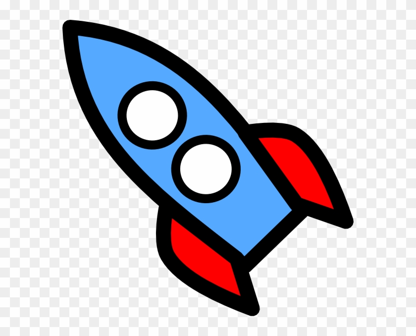 Two Window Rocket Clip Art At Clker Com Vector Clip - Blue Rocket Flying. Crossbody Bag, Adult Unisex #863621