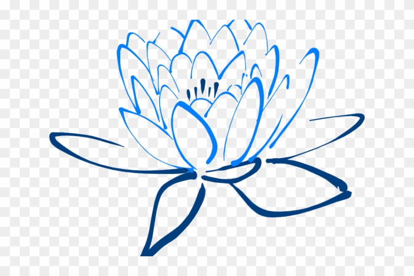 Blue Rose Clipart Blue Lotus - Spa Clipart #863821