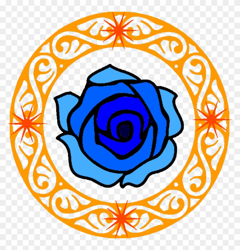 Blue Rose Cutie Mark By Darkbellnight - Circular Indian Calligraphy Border #863826
