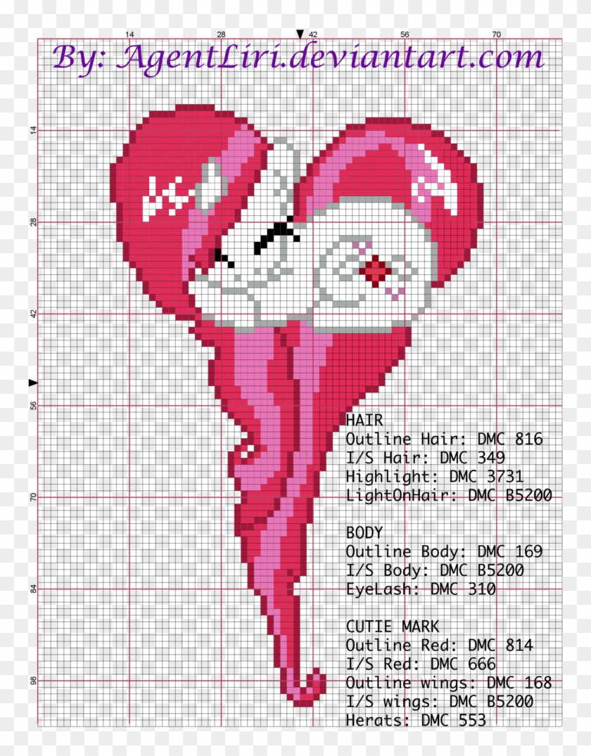 My Little Pony Cross Stitch Heart #863963