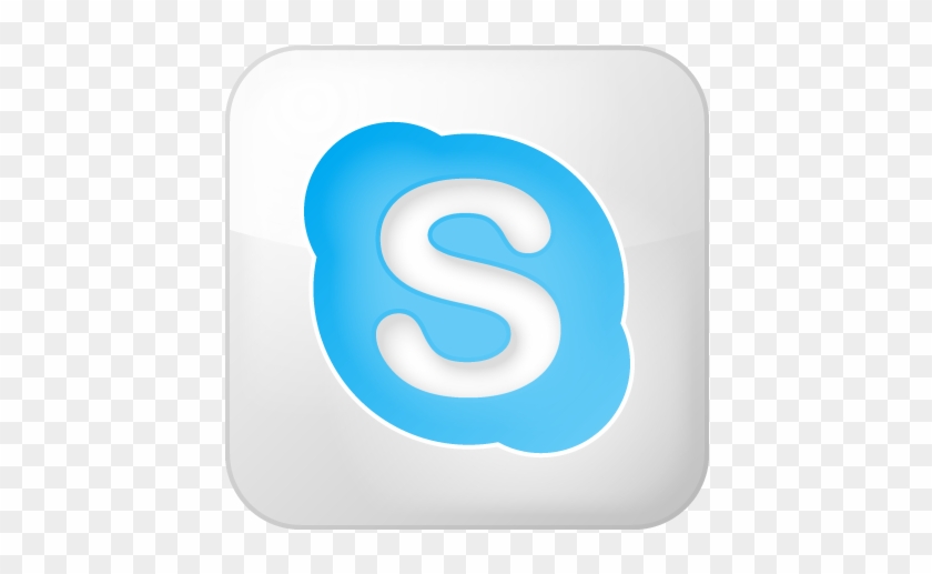 Social Skype Box White Icon Png - Lean Office #863976