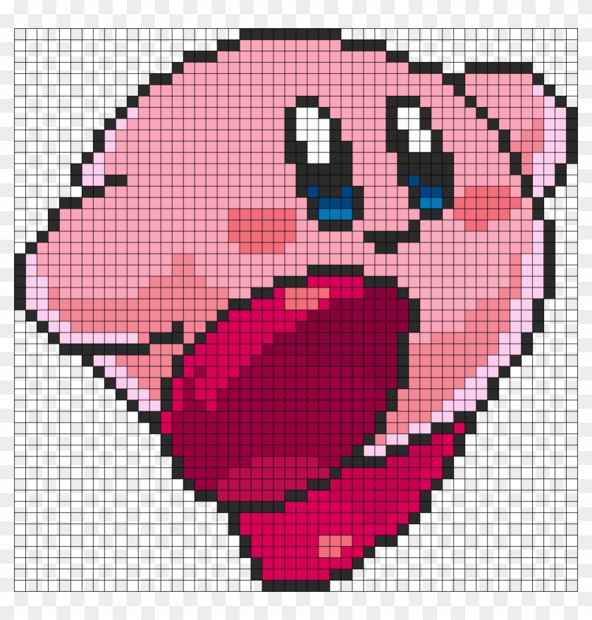 Kirby Perler Bead Pattern - Pixel Art Minecraft Kirby #864012