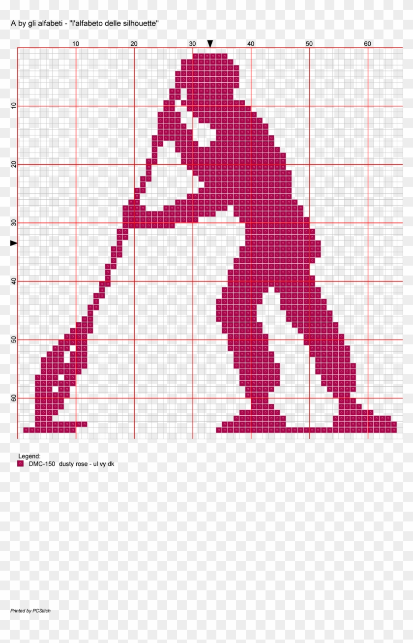 Alfabeto Delle Silhouette - Cross-stitch #864028