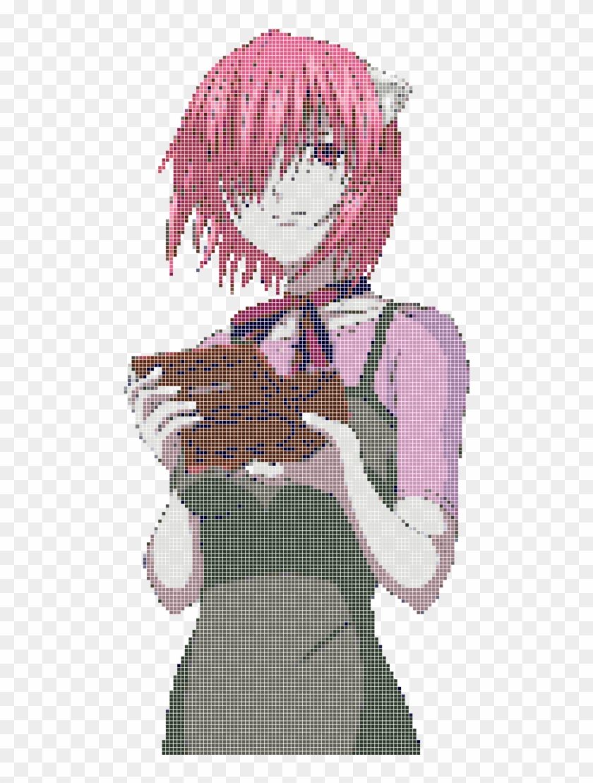 Lucy Pixel Art By Nekomanhd - Yuno Gasai Pixel Art #864054