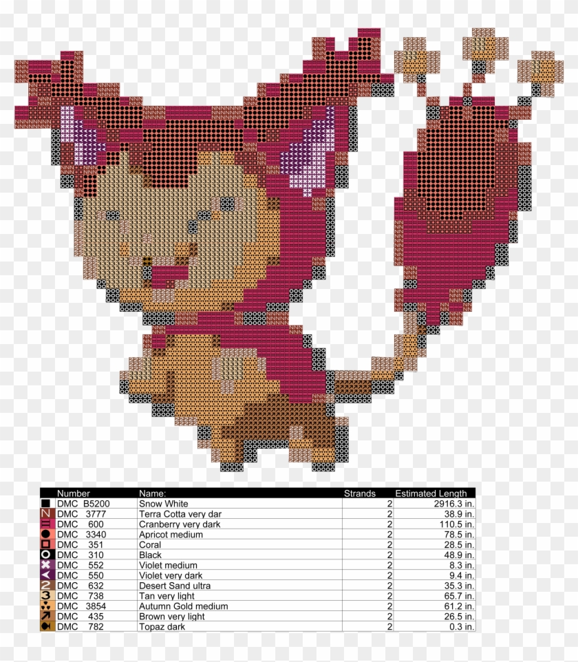 Skitty Cross Stich Pattern By Agentliri Skitty Cross - Skitty And Delcatty #864062