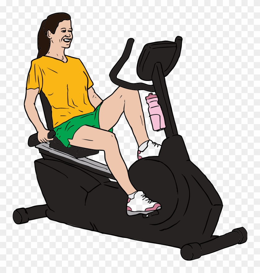 Exercise Clip Art - Exercise Bike Clip Art #864079