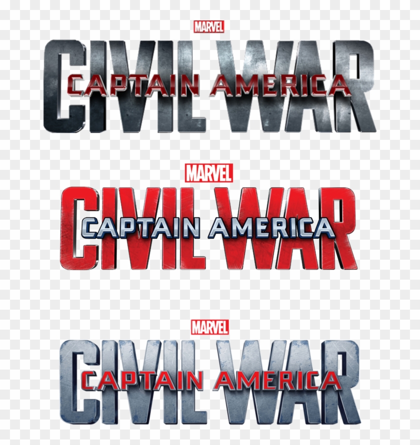 Captain America Civil War All Transparent Titles By - Captain America Civil War Logo Transparent #864091
