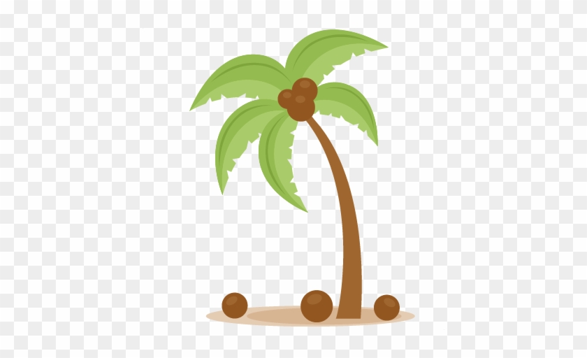 Palm Tree Clipart Svg - Coconut Tree Clipart Cute #864129