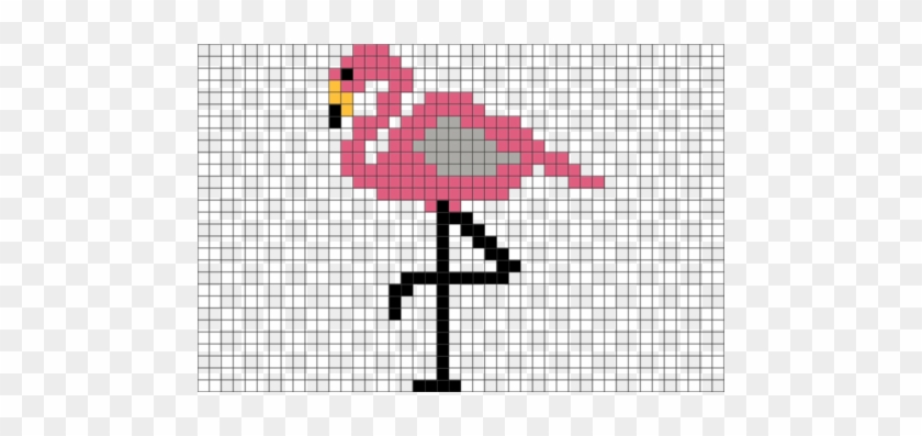 Flamingo Pixel Art - Perler Bead Patterns Flamingo #864168