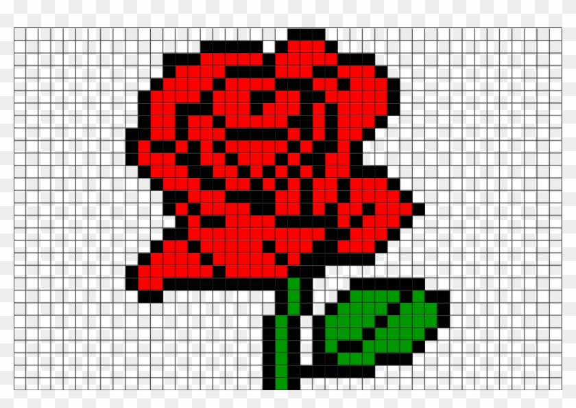 Pixel Art Rose #864214