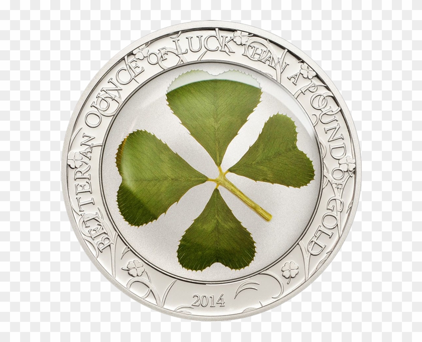 Palau 2014 5$ Ounce Of Luck 2014 Four Leaf Clover Proof - Four-leaf Clover #864242