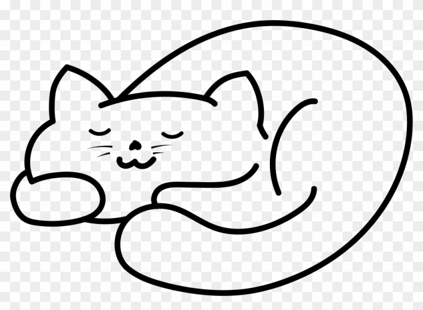 320 × 219 Pixels - Sleeping Cat Png Cartoon #864255