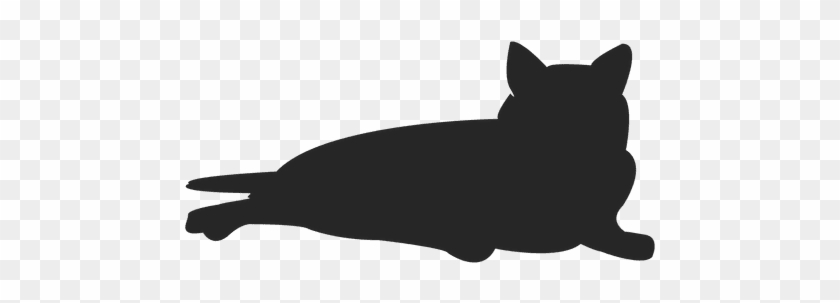 Cat Sleeping Transparent Png - Sleeping Cat Silhouette #864277