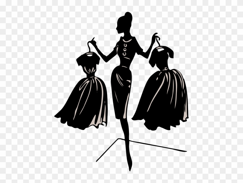 Need A Dress For Prom - Apollo's Products Fashion: Silhouette Of Lady Holding #864308