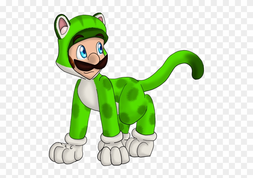 Mario Collab-cat Luigi By Nebulawords - Luigi #864344