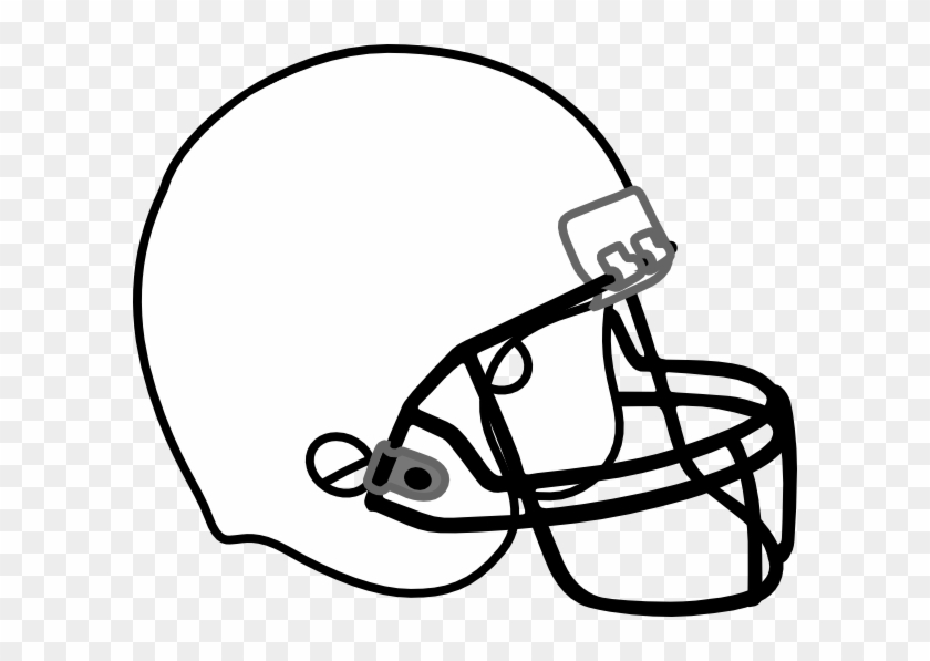 Football Helmet Clip Art Front - Helmet Black And White #864404