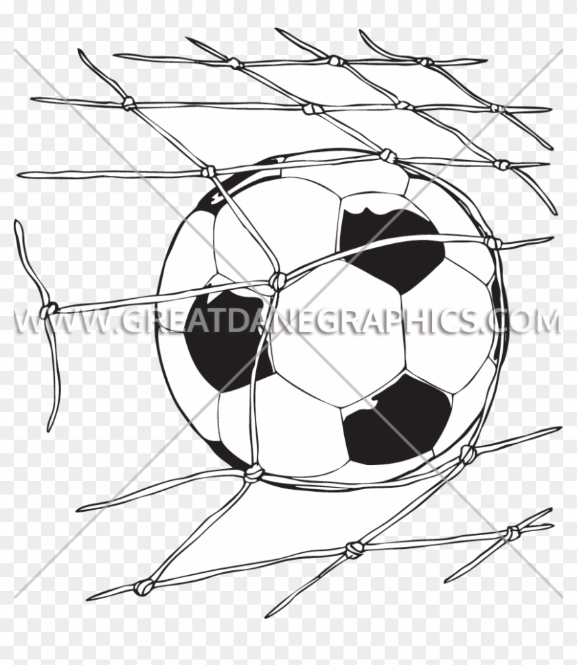 Soccer Ball Net Production Ready Artwork For T Shirt - Net #864422