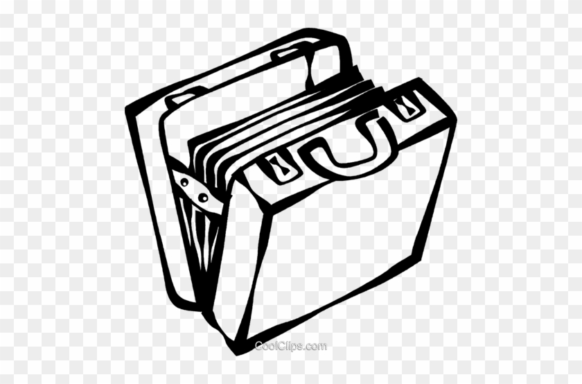 Briefcase Full Of Files Royalty Free Vector Clip Art - Briefcase Full Of Files Royalty Free Vector Clip Art #864736