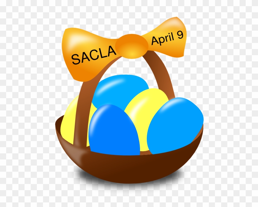 Easter Egg Basket Clip Art At Clker - Easter #864830