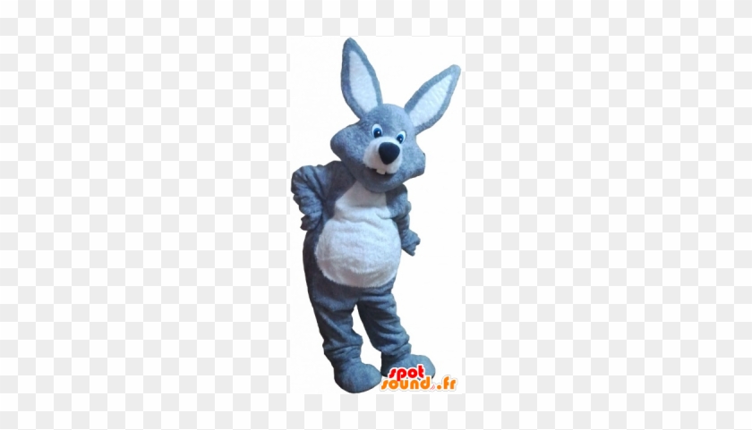 New Gray Rabbit Mascot And White Giant - White #864888