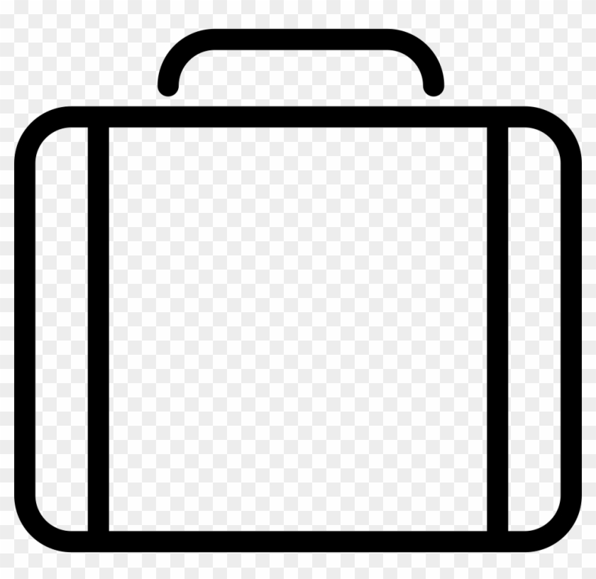 Briefcase Thin Outline Symbol In A Circle Comments - Briefcase Outline Icon #864897