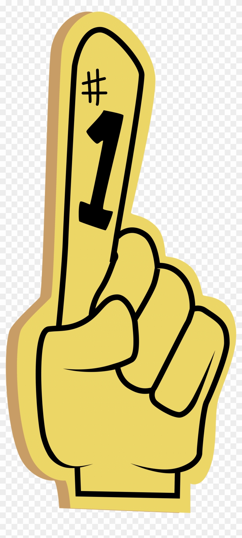 Number One Hand Clipart - Foam Hand #865003