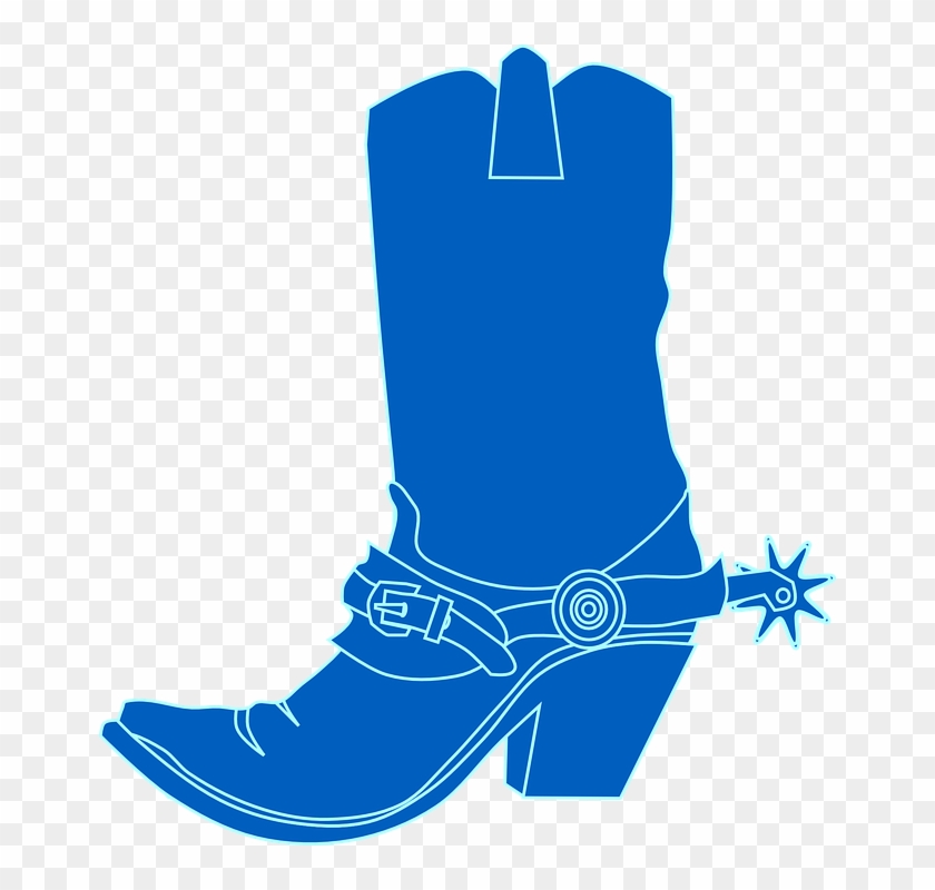 Cartoon Cowboy Boot 1, Buy Clip Art - Blue Boot Clip Art #865014