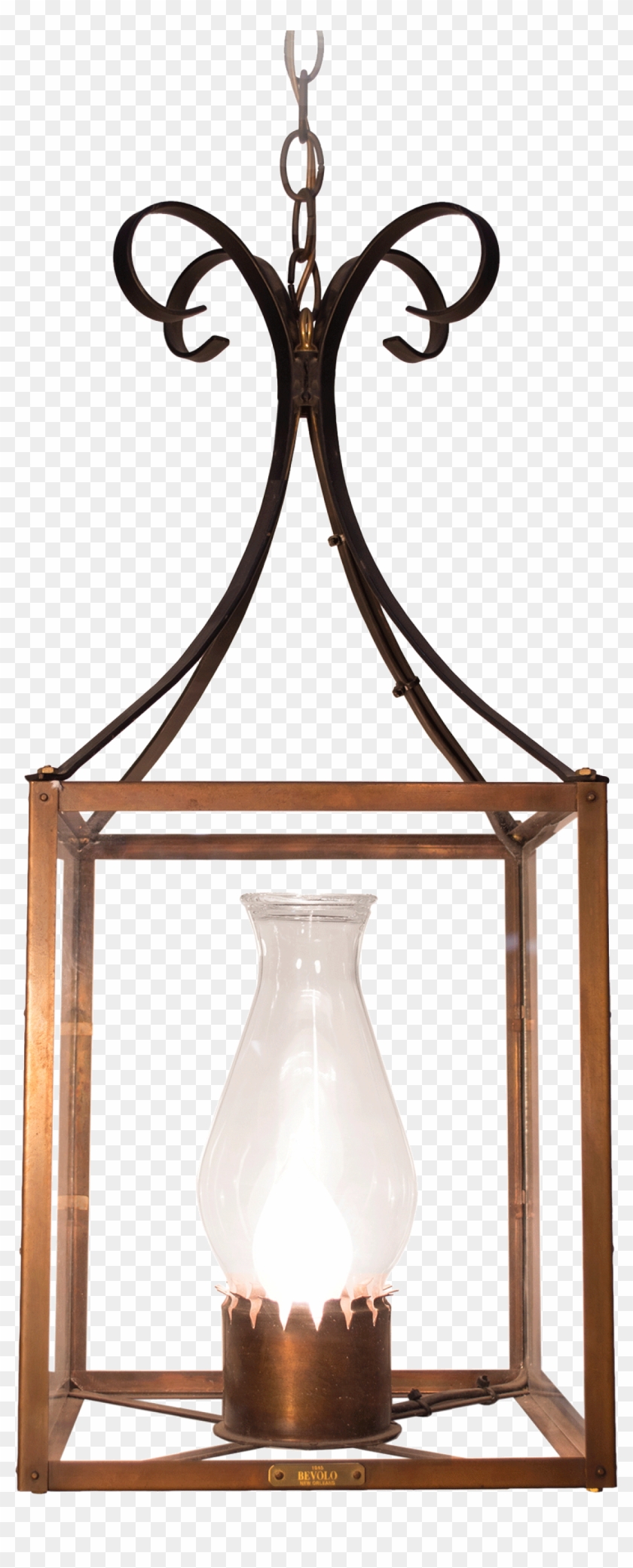 Square Hanging Light Copper Lights Bevolo Gas Electric - Square Hanging Light Copper Lights Bevolo Gas Electric #865126