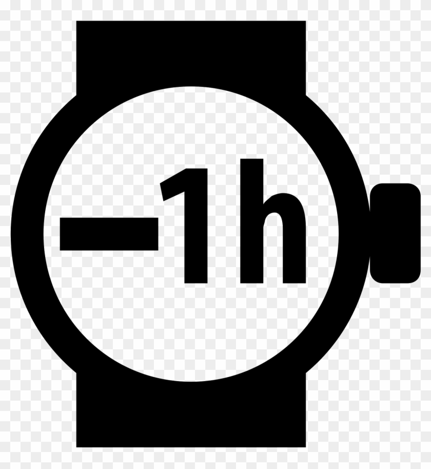 Minus 1 Hour Icon - Icon #865176