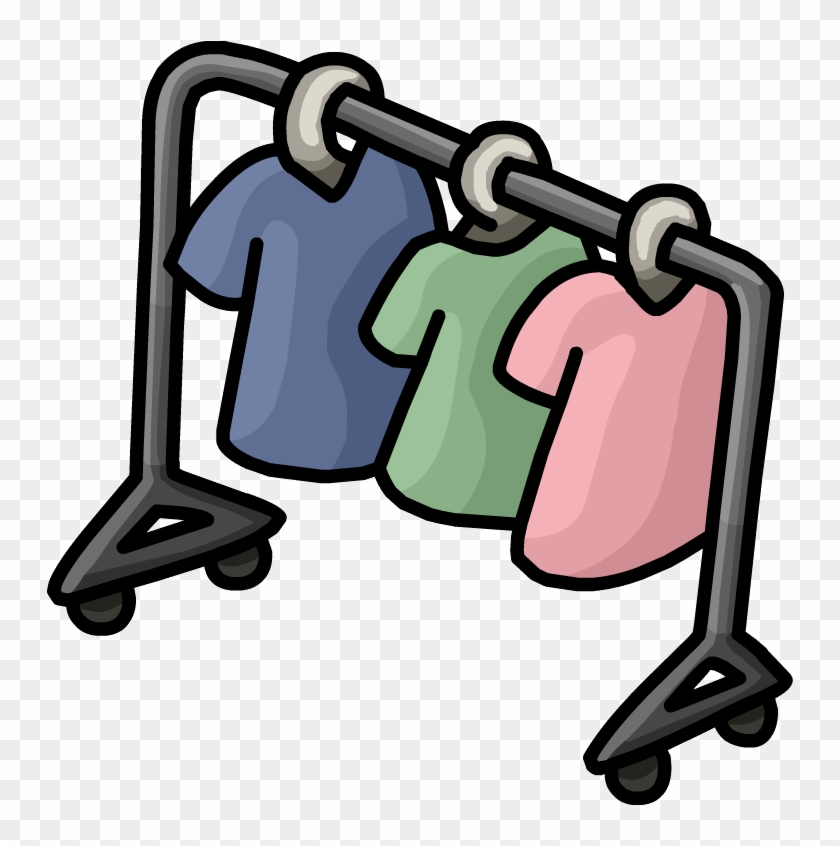 Cartoon Clothes Rack - Cartoon Rack Of Clothes #865309