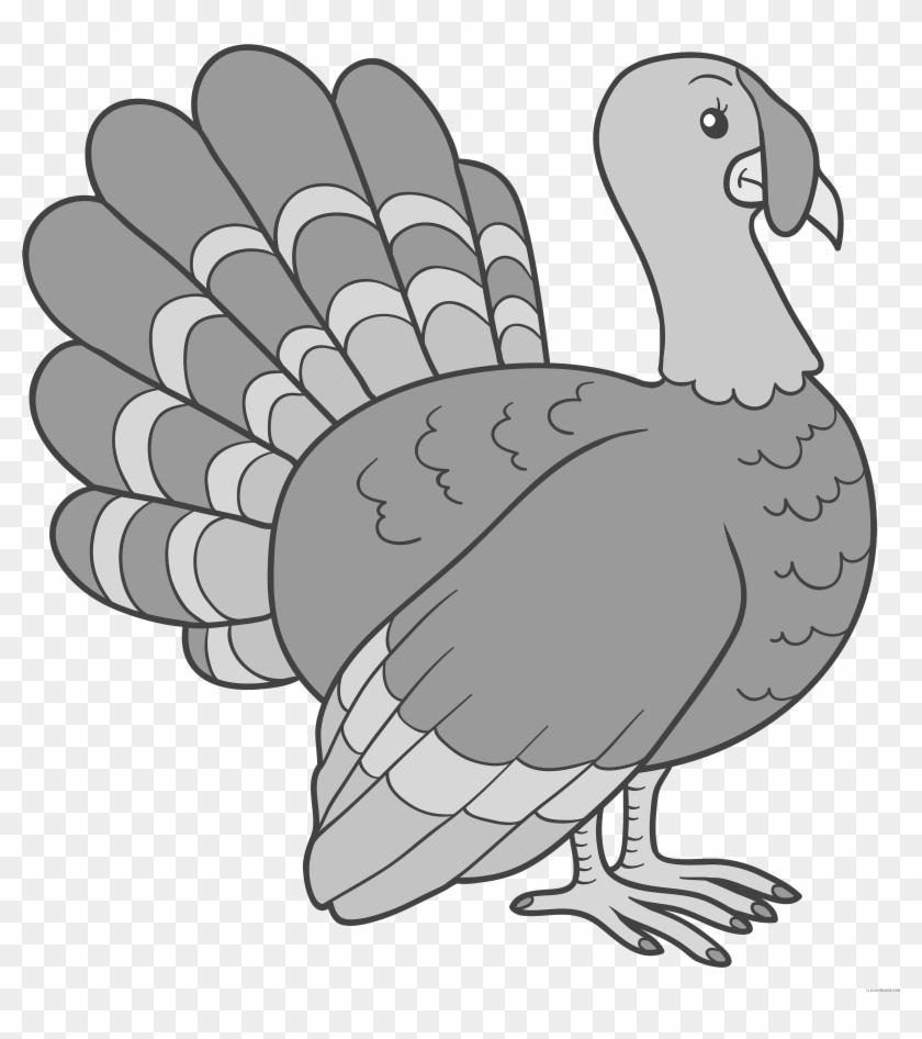 Turkey Animal Free Black White Clipart Images Clipartblack - Clip Art Turkey #865326