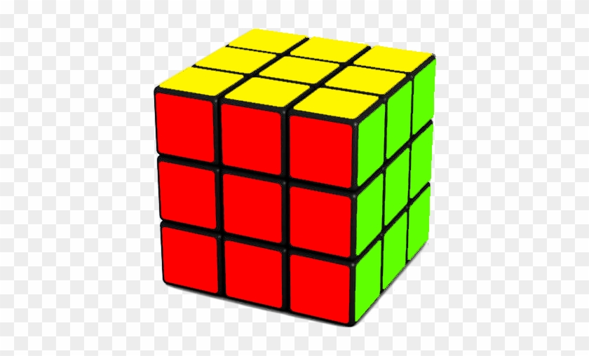 Pin Rubix Cube Clip Art - Solved Rubik's Cube Png #865329