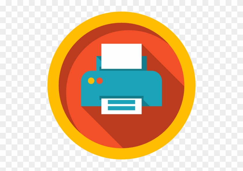 Paper Printing Computer Icons Printer Clip Art - Printer Icon Png Round #865362