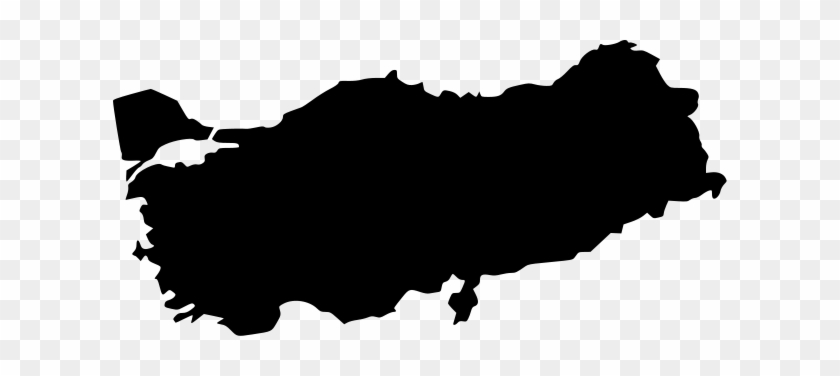 Map Of Turkey - Turkey Map Black And White #865384