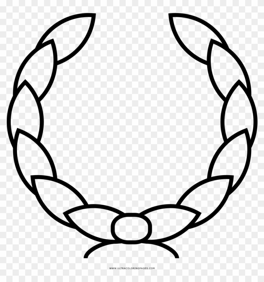 Laurel Wreath Coloring Page - Drawing #865389
