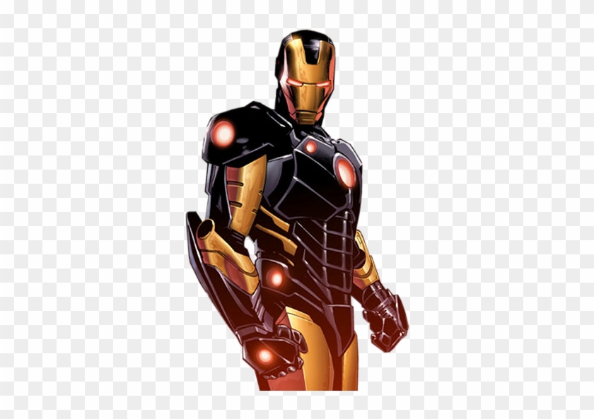 Tony Stark In Black Armor - Black And Gold Iron Man Suit #865472