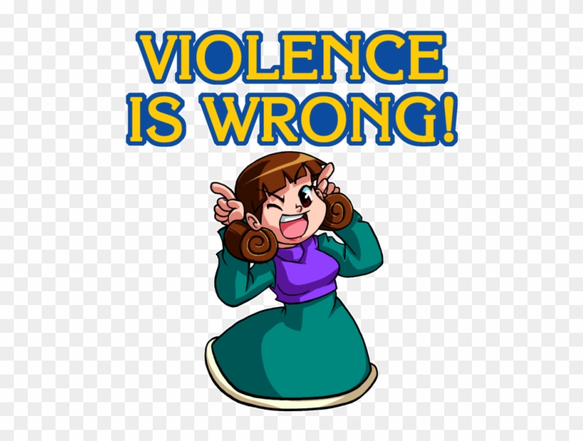 “ Mariko Sensei Says Violence Is Wrong - Cartoon #865546