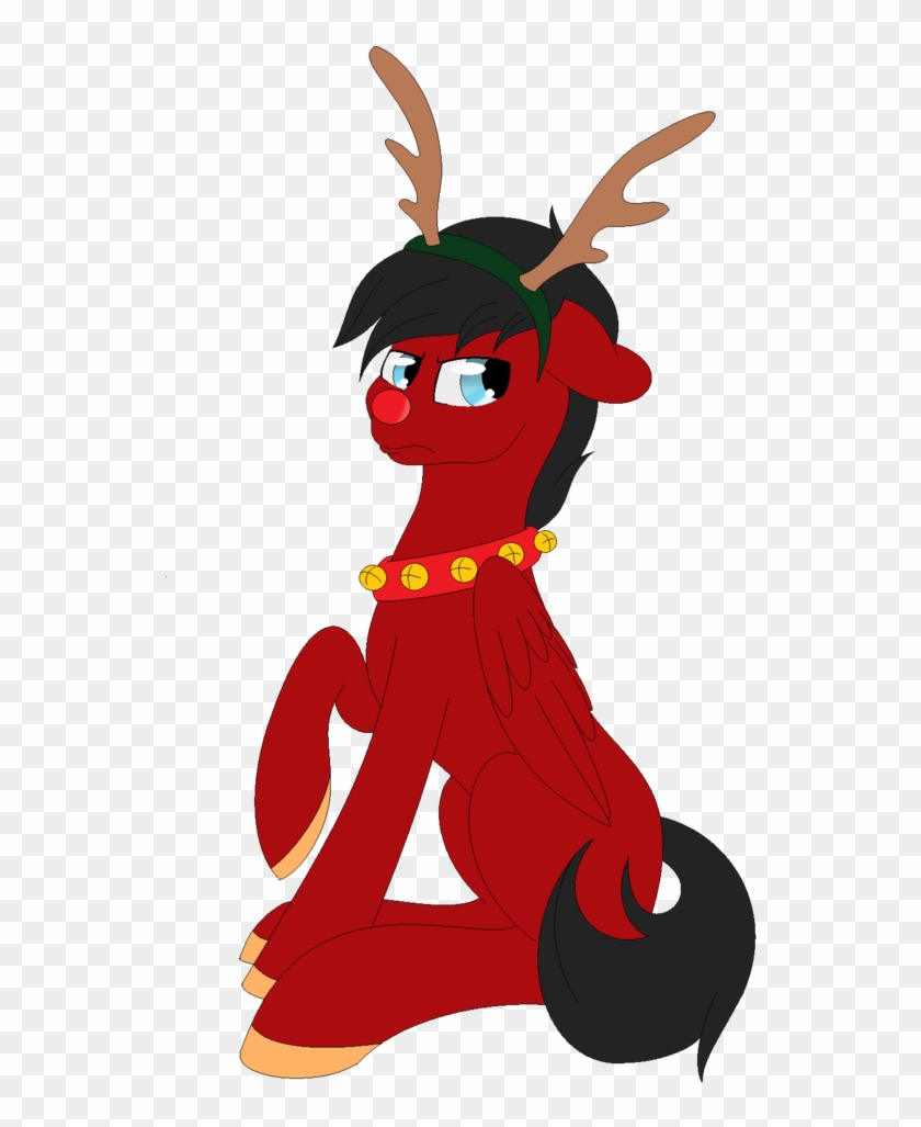 Hawk The Red-nosed Reindeer By Skyraheartsong - Cartoon #865581