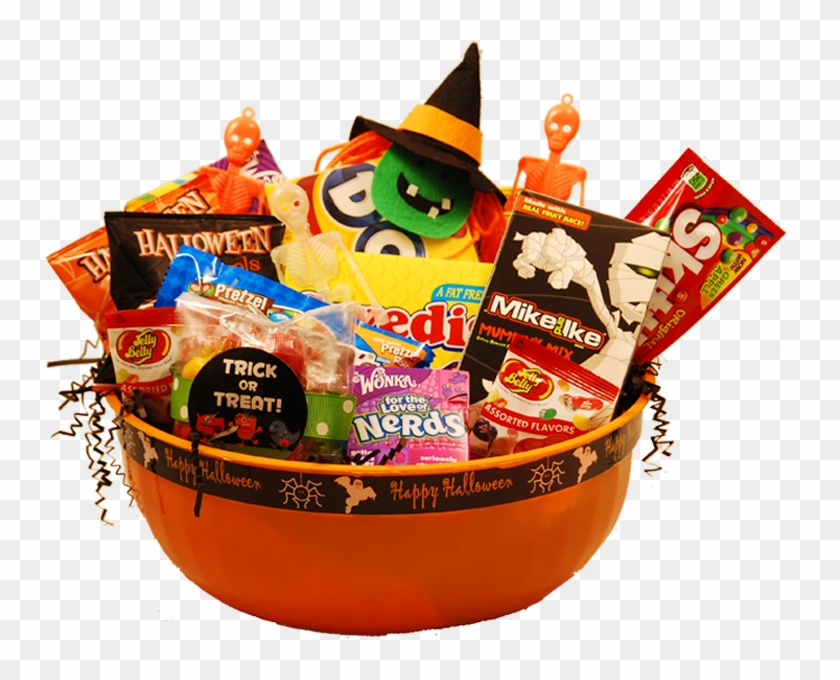 Zoom - Basket Of Halloween Candy Png #865652