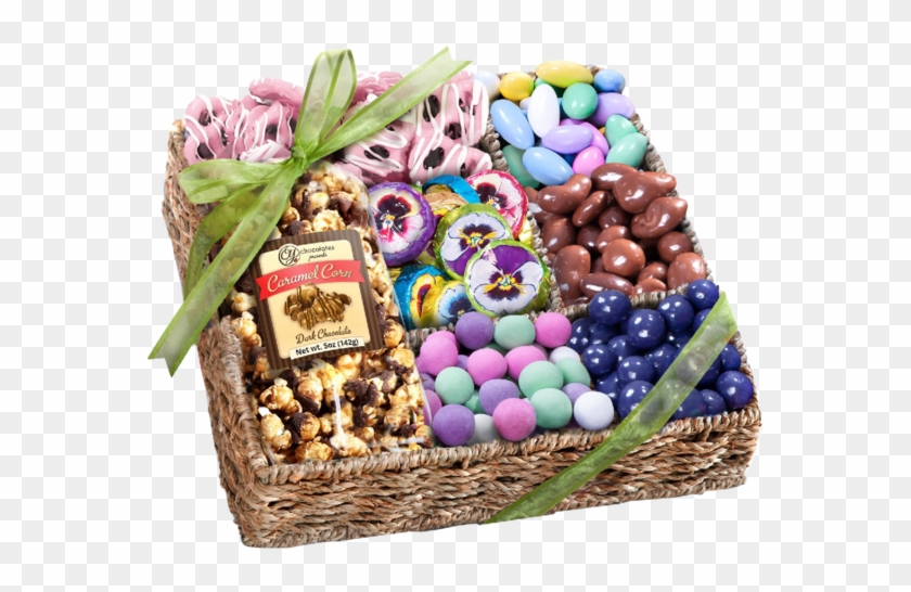 Spring Chocolate, Sweets, And Treats Gift Basket - Golden State Fruit Chocolate, Nuts And Crunch Gift #865660