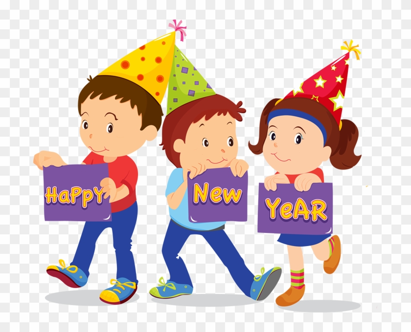 Happy New Year Clipart School - New Year Kids Clipart #865669