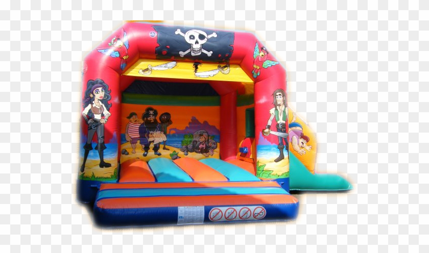 Pirates 'n' Bucaneers Combined Bouncy Castle & Slide - Inflatable Castle #865774