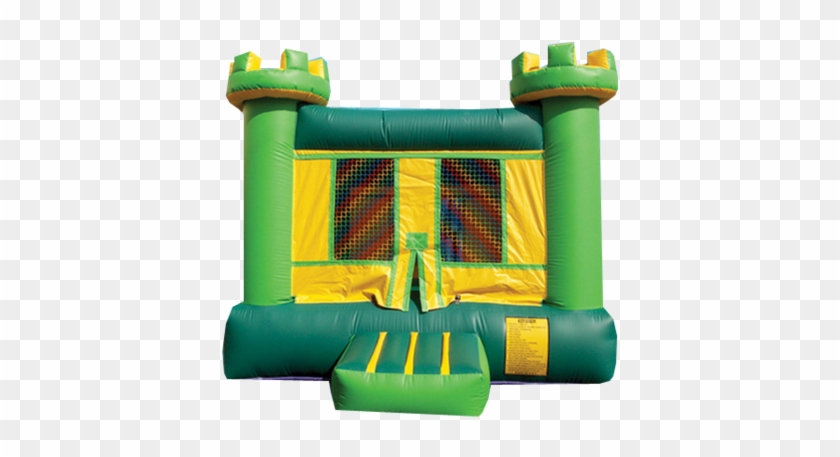 Green & Yellow Castle Bounce House - Inflatable #865776