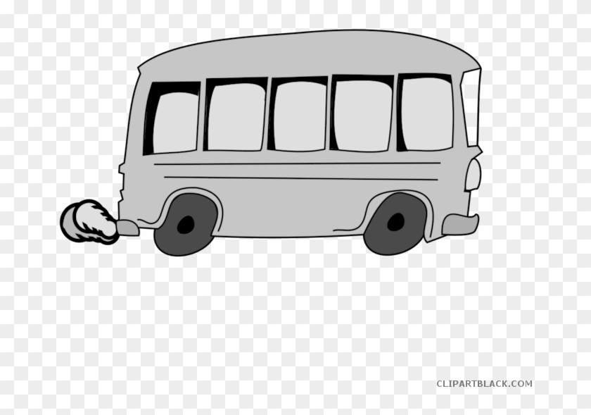 Charter Bus Transportation Free Black White Clipart - Bus Clip Art #865843
