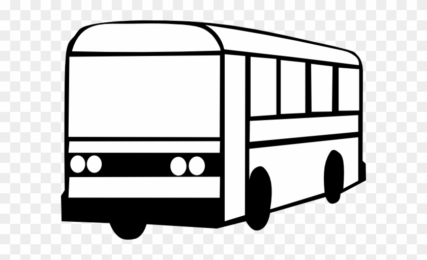 Bus Clipart Black And White - Drawing #865847